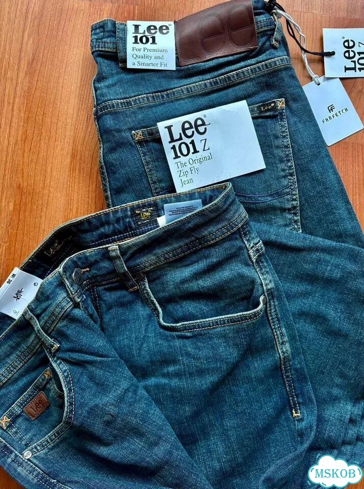 Джинсы Lee 101z Оригинал Цвет с Зеленцой фото 4