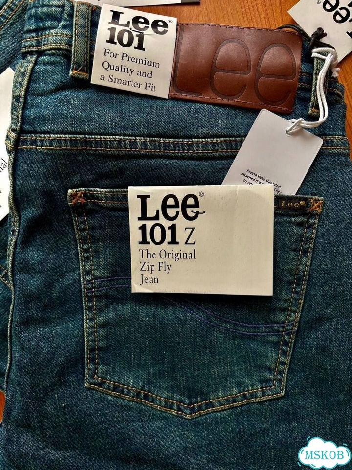 Джинсы Lee 101z Оригинал Цвет с Зеленцой фото 5