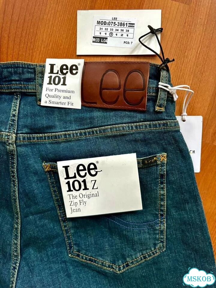 Джинсы Lee 101z Оригинал Цвет с Зеленцой фото 8
