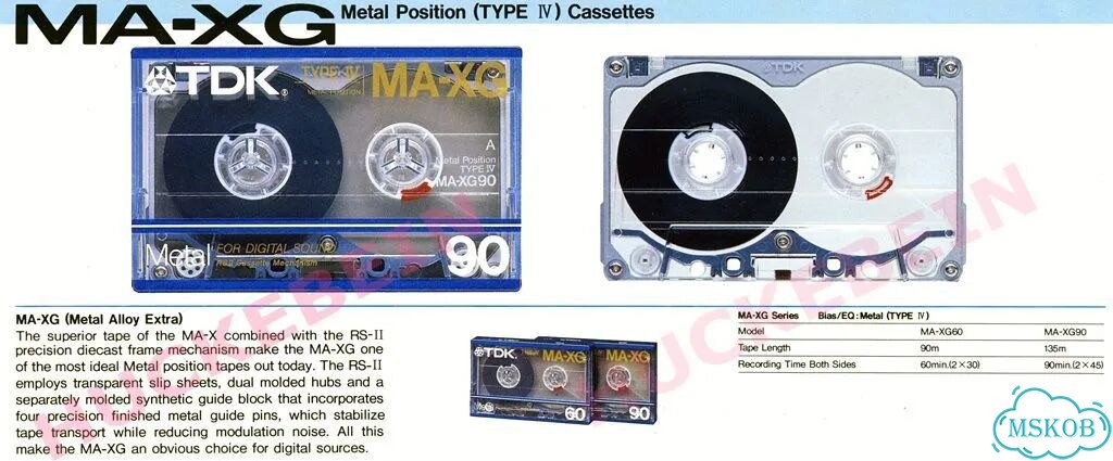 Аудиокассеты TDK MA-XG 90 Metal Japan 1986 г фото 9