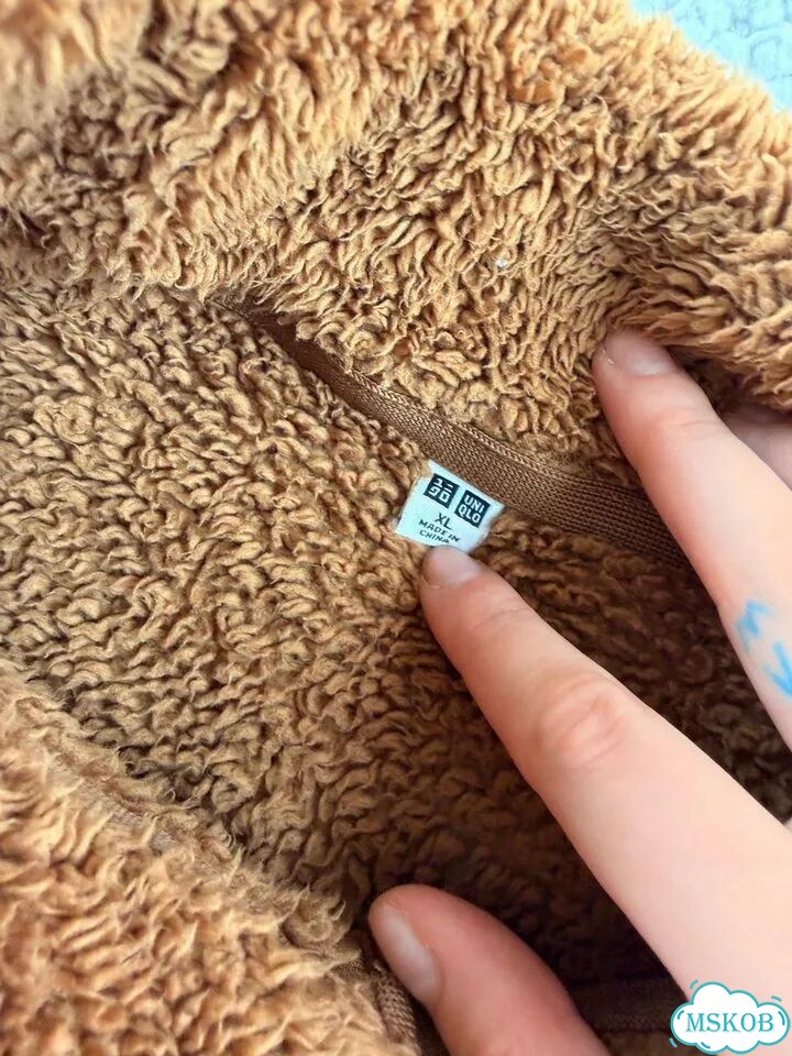Плюшевая кофта uniqlo фото 5
