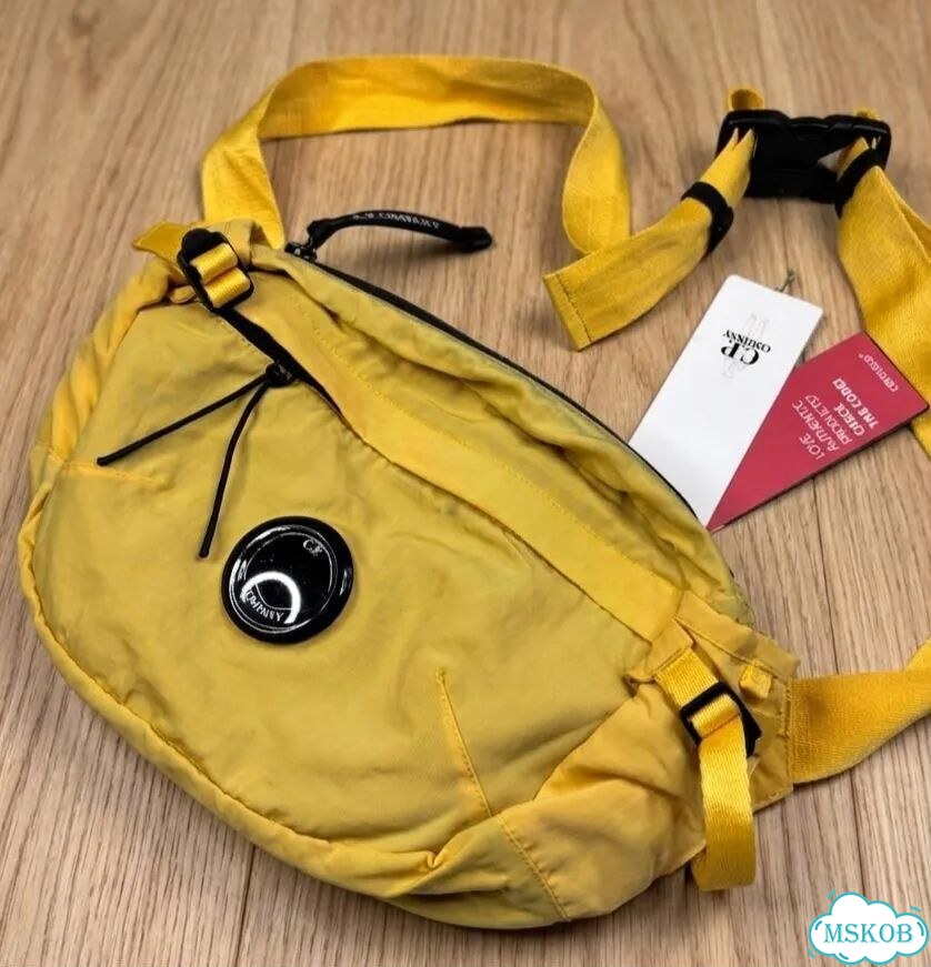 Сумка cp company жёлтая фото 1