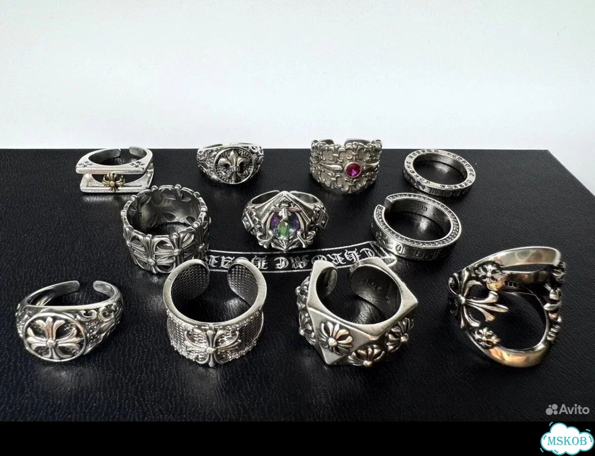 Chrome hearts кольцо фото 1