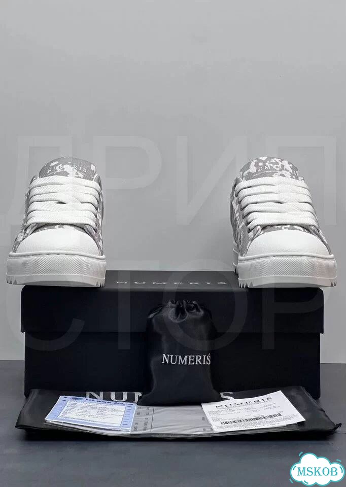 Кеды numeris sneakers white grey 41-45 фото 2