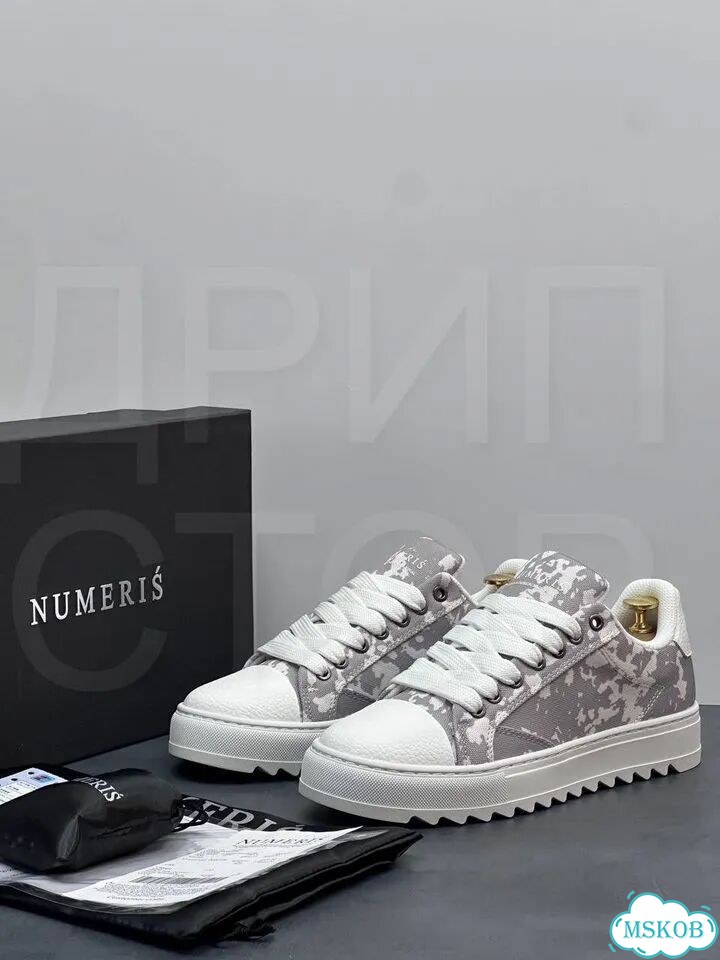 Кеды numeris sneakers white grey 41-45 фото 3