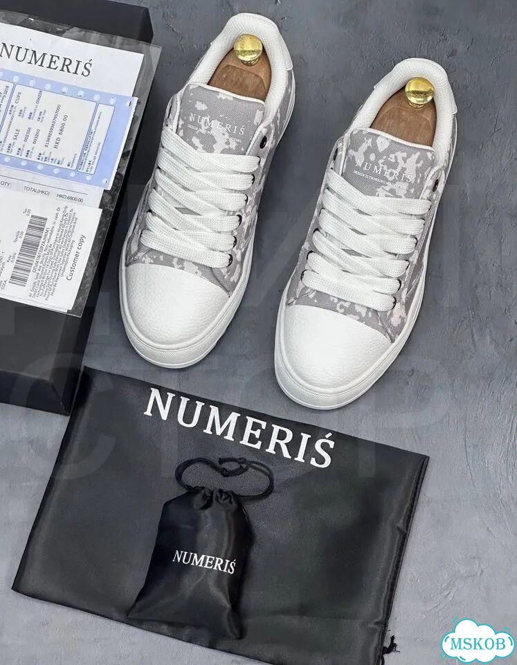 Кеды numeris sneakers white grey 41-45 фото 4