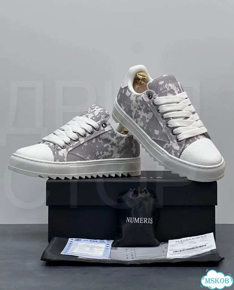 Кеды numeris sneakers white grey 41-45 фото 5