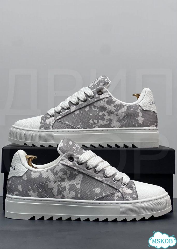 Кеды numeris sneakers white grey 41-45 фото 7