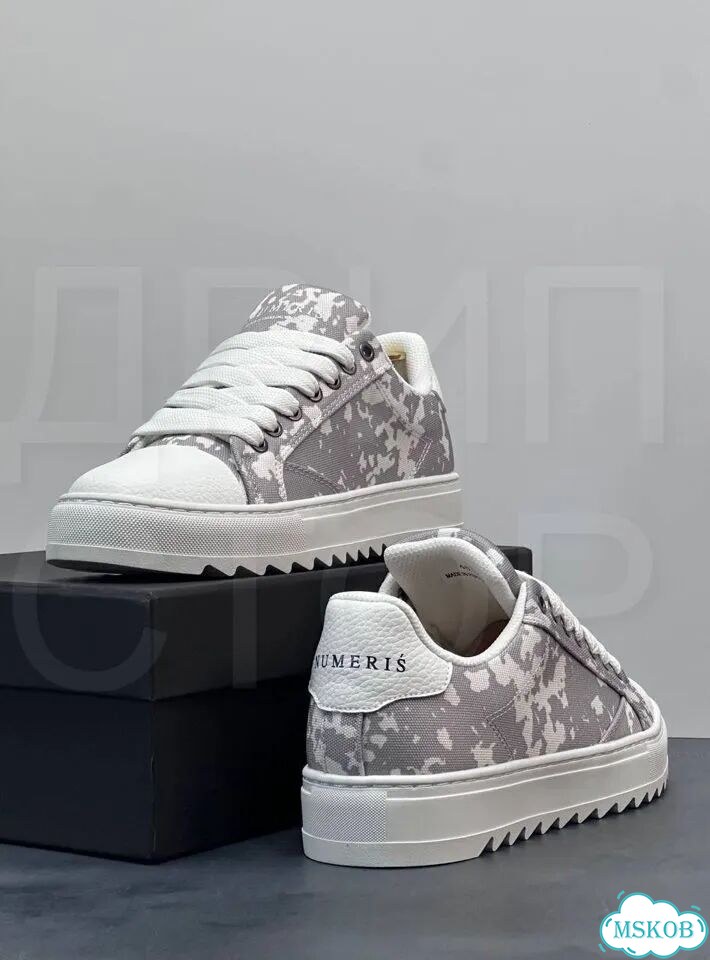 Кеды numeris sneakers white grey 41-45 фото 8