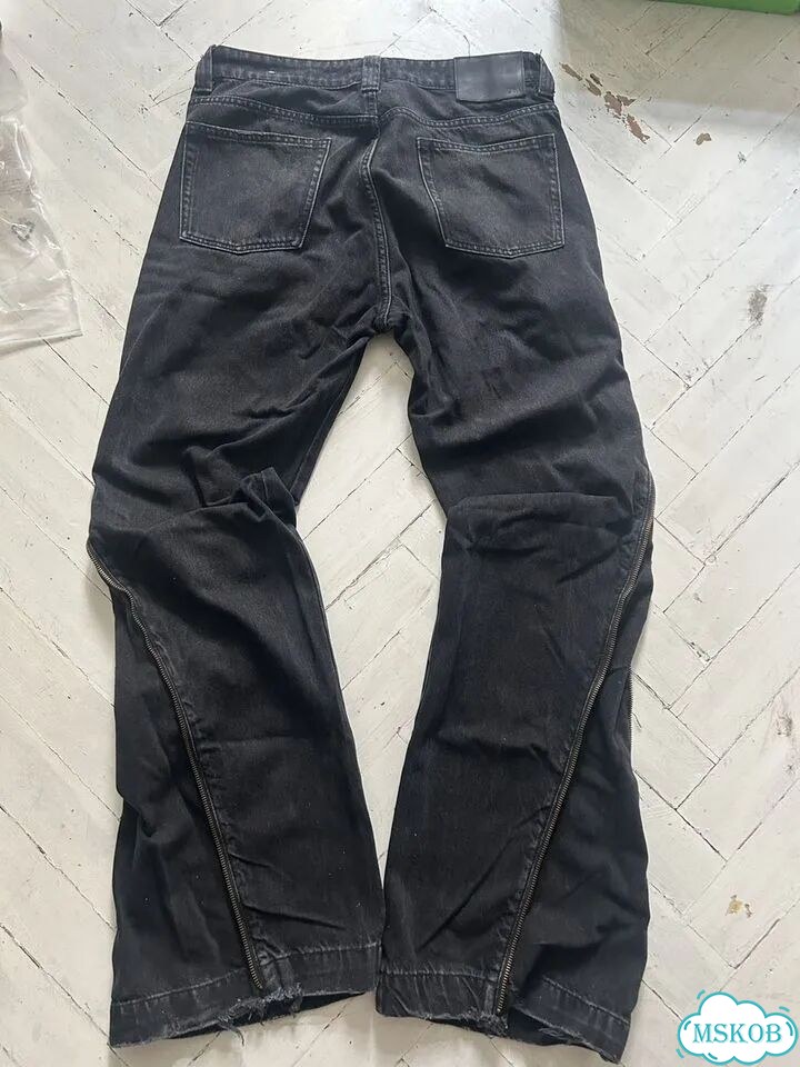 Zara flared zip джинсы фото 2