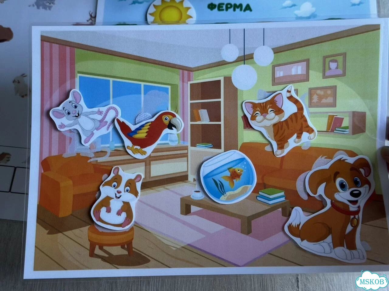Логопедичекое пособие игры на липучках животные фото 4