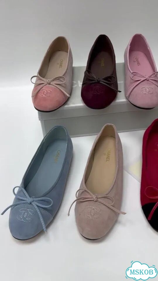 Балетки женские коричневые бордовые 36-40 Chanel фото 1