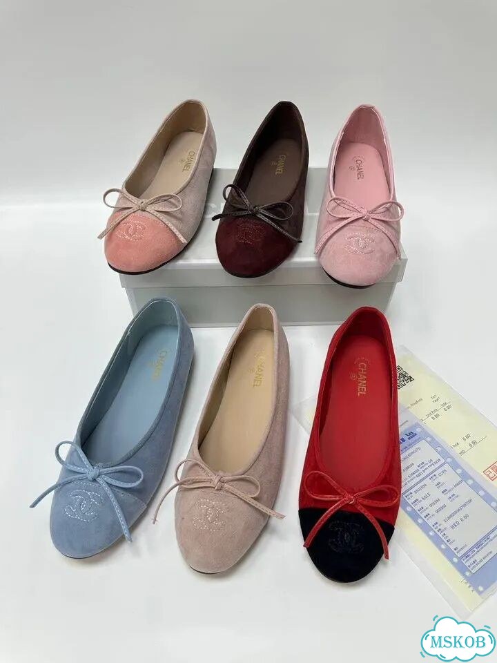 Балетки женские коричневые бордовые 36-40 Chanel фото 2