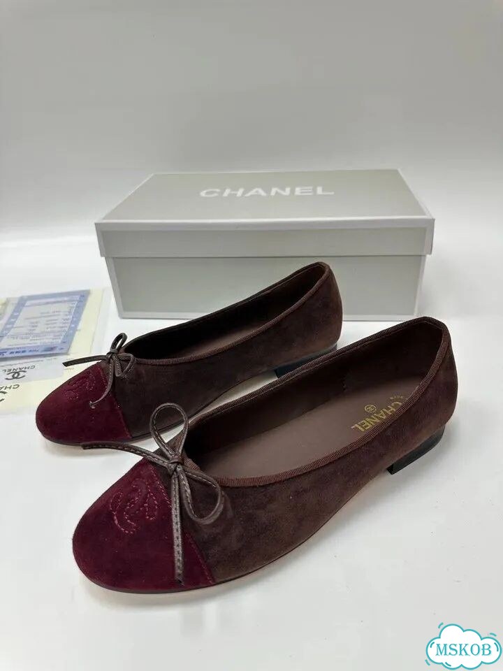 Балетки женские коричневые бордовые 36-40 Chanel фото 5