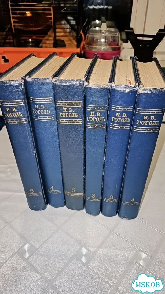 Антикварные книги Н.В. Гоголя, в 6 томах, 1952г фото 3