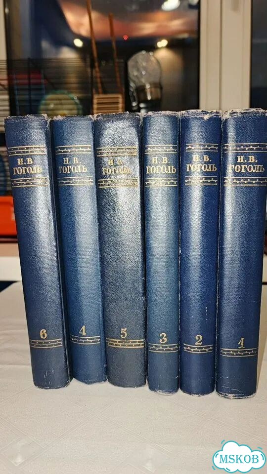 Антикварные книги Н.В. Гоголя, в 6 томах, 1952г фото 4