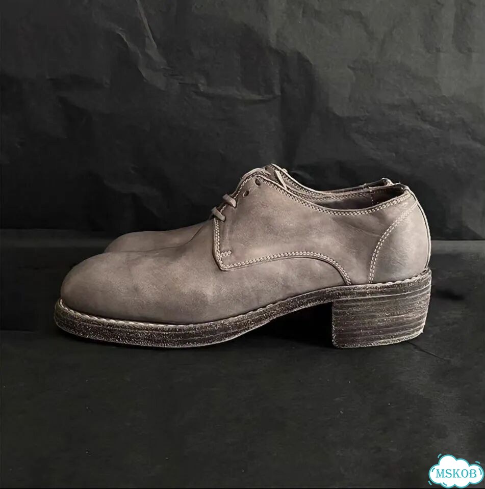 Guidi 792 Soft Derby Leather Low Boots фото 1