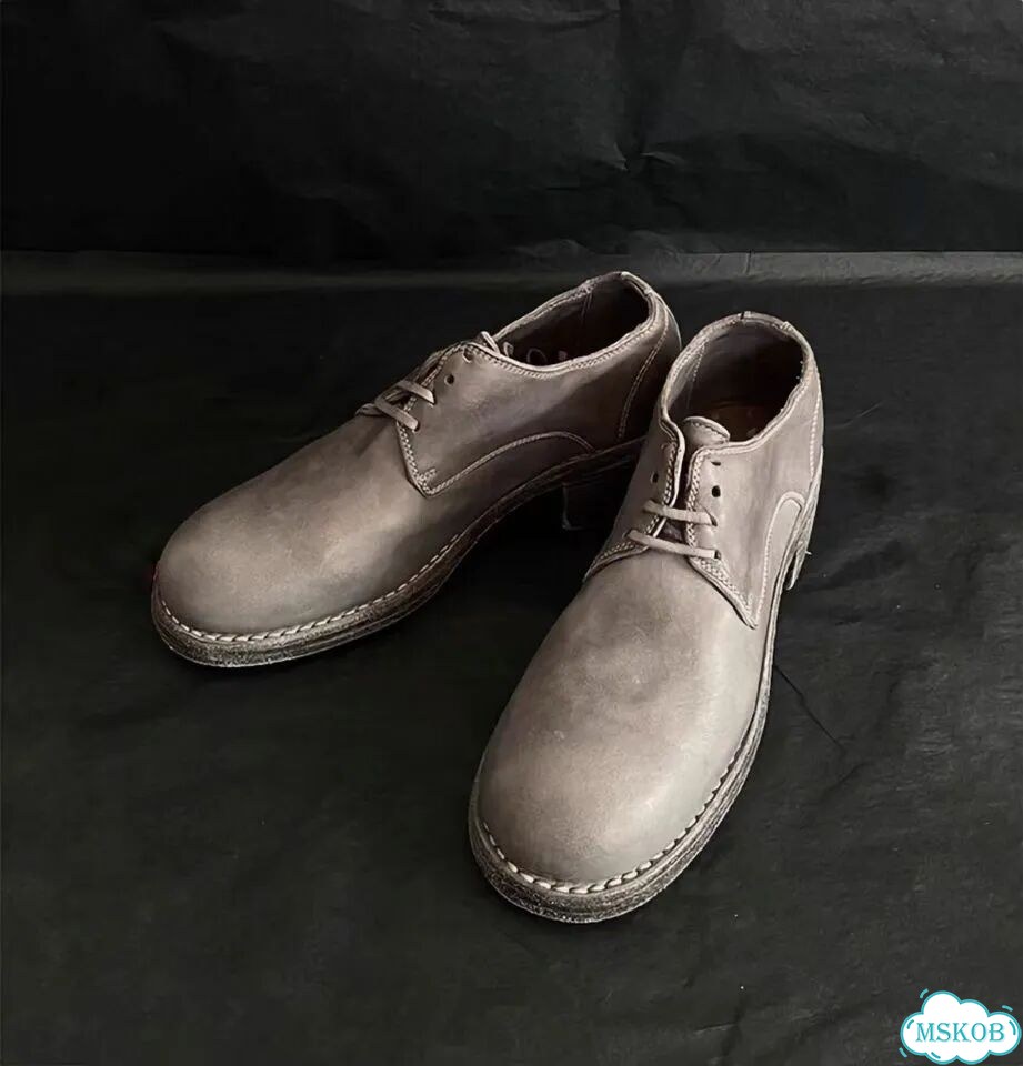 Guidi 792 Soft Derby Leather Low Boots фото 5