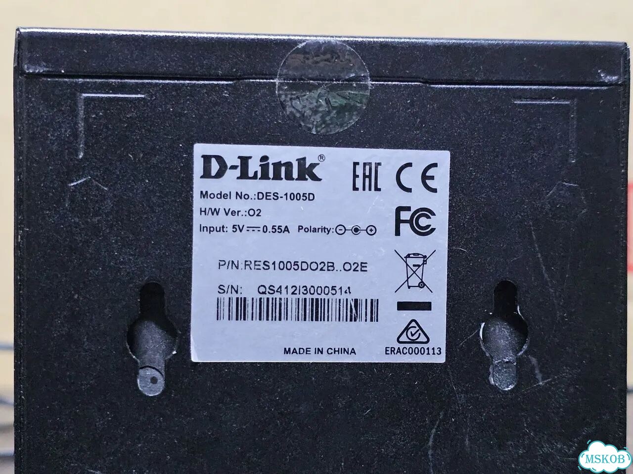 Коммутатор D-Link DES-1005D, 5-порт Fast Ethernet фото 4