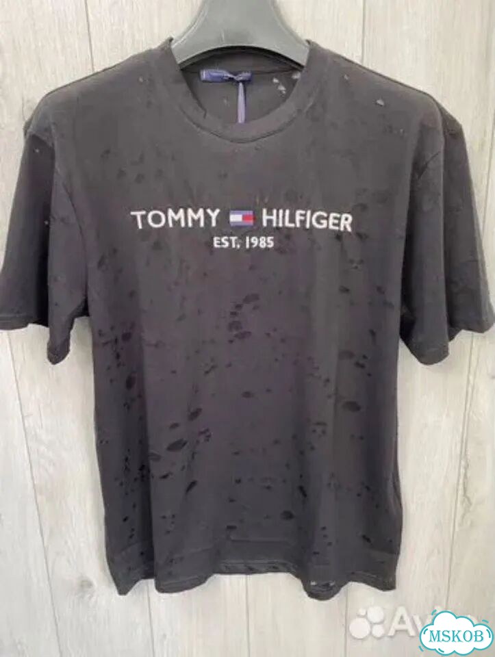 Футболка Tommy Hilfiger premium с потертостями фото 1