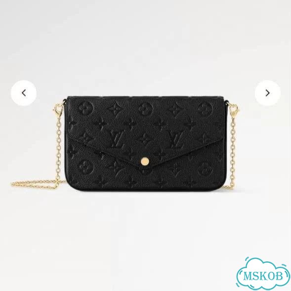 Клатч Louis Vuitton Felicie Black фото 3