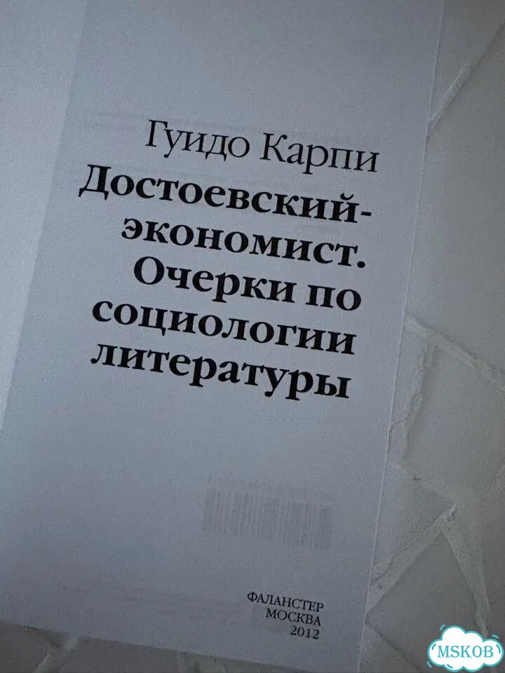 Достоевский-экономист. Гуидо Карпи фото 2