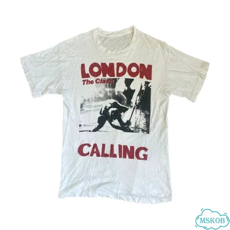 Футболка The Clash London Calling белая фото 1