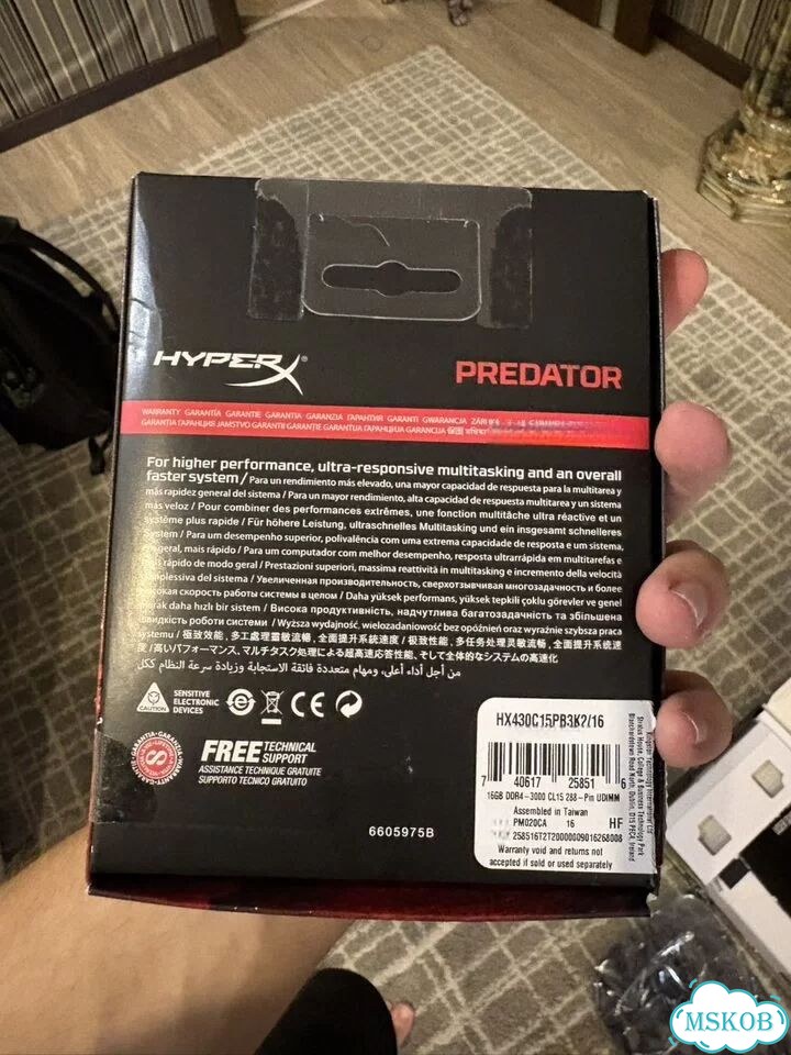 Оперативная память ddr4 hyper x predator 16 gb фото 2