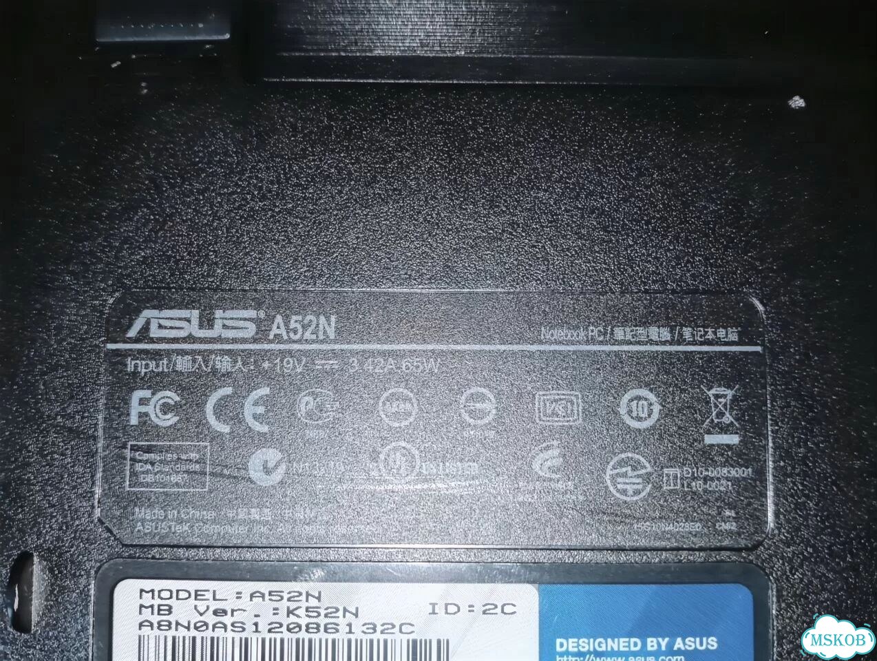 Ноутбук asus A52N фото 3