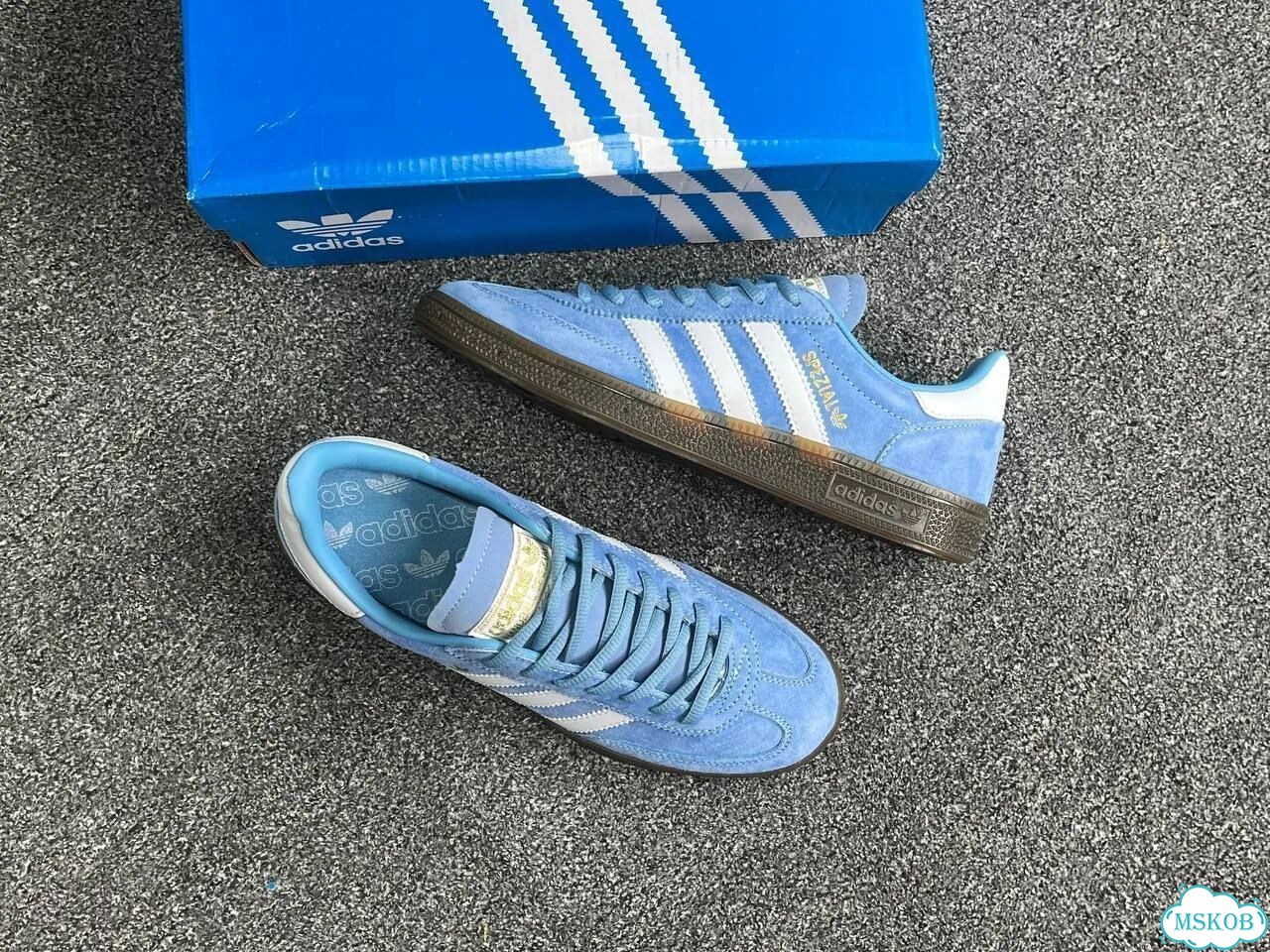 Кроссовки Adidas Handball Spezial Light Blue фото 5