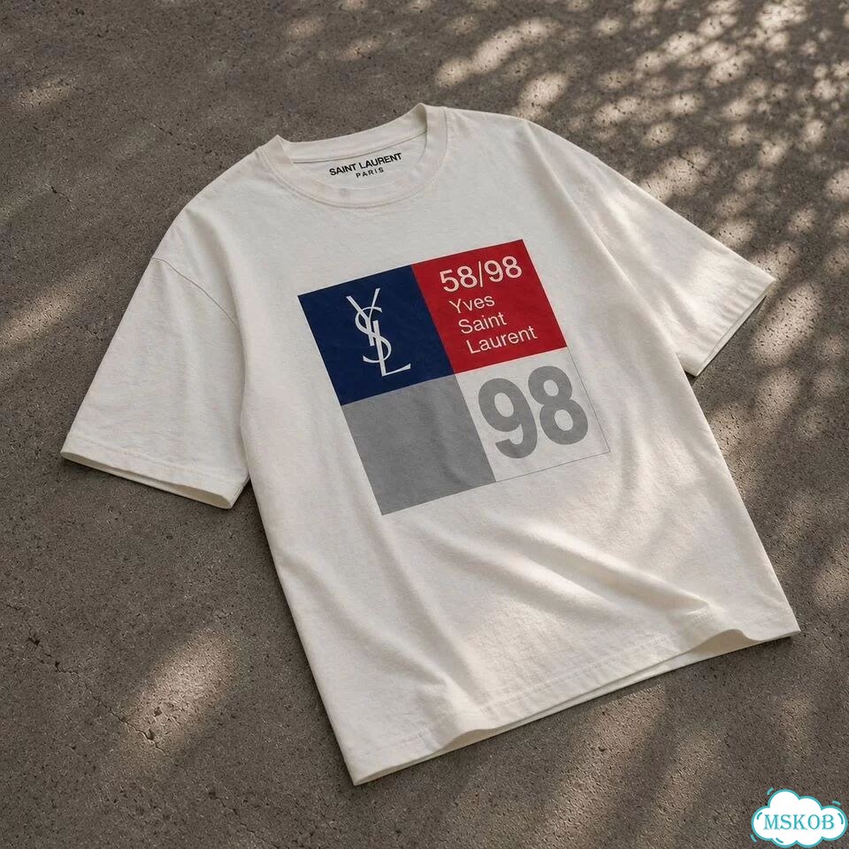 Футболка saint laurent chess TEE фото 2