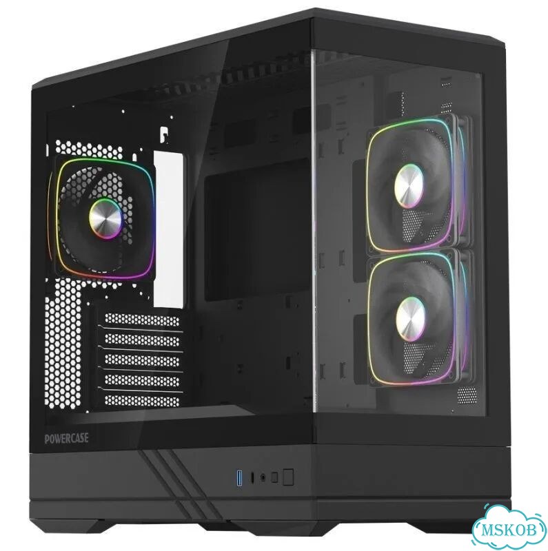 Корпус Powercase GT3 argb Black / cmgt3B-A3 фото 1