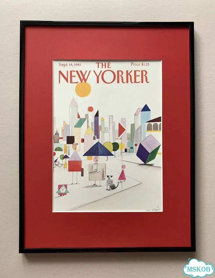 Sept.14.1981. Обложка журнала New Yorker в раме фото 1