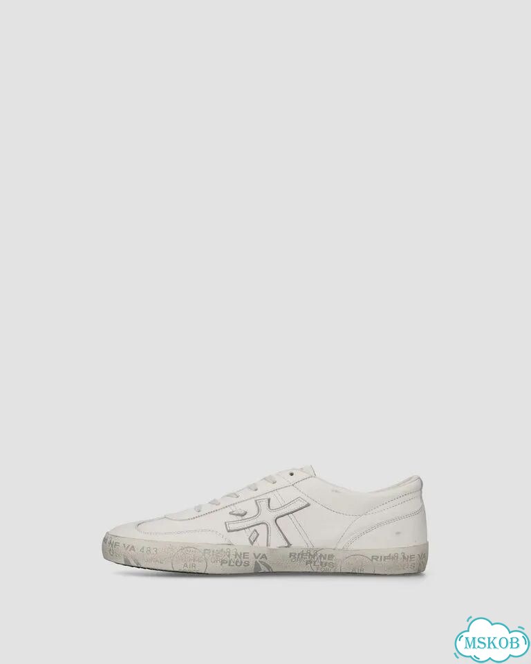 Кроссовки premiata david 8091 gold white фото 3