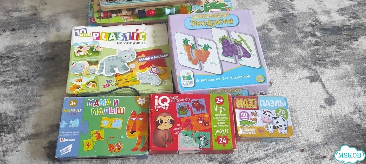 Деревянные пазлы, мягкие игрушки фото 2