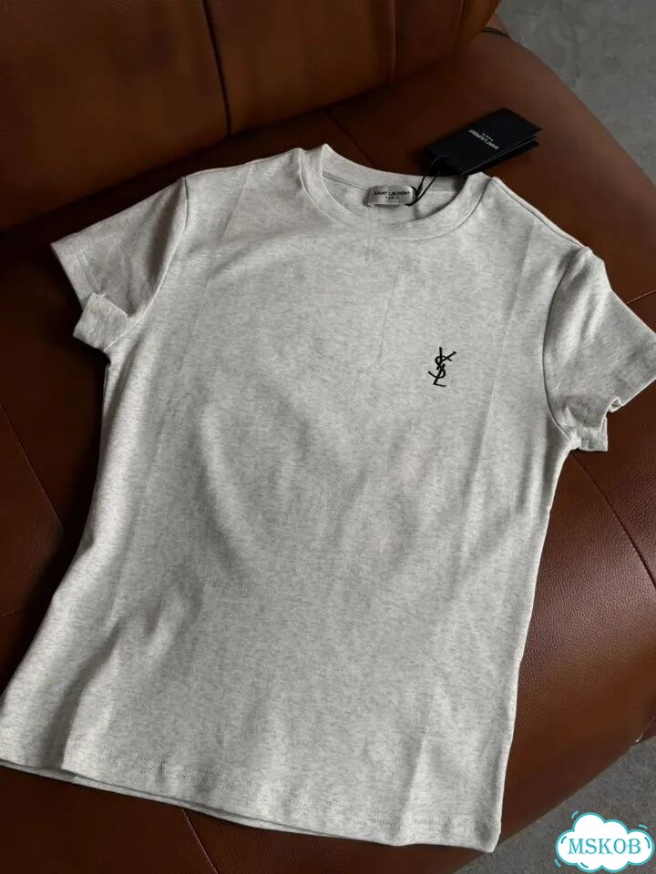 Базовые футболки YSL, 3 цв фото 9