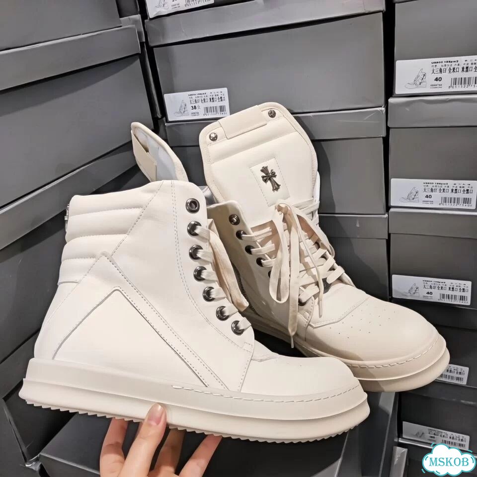 Кеды Rick Owens & Chrome Hearts low фото 1