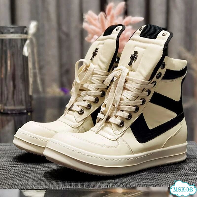 Кеды Rick Owens & Chrome Hearts low фото 3