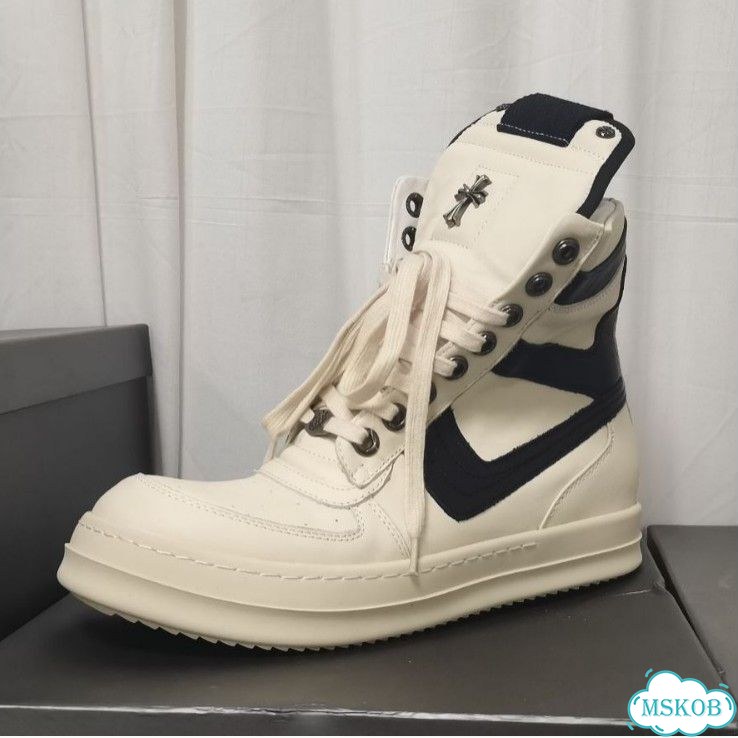 Кеды Rick Owens & Chrome Hearts low фото 7