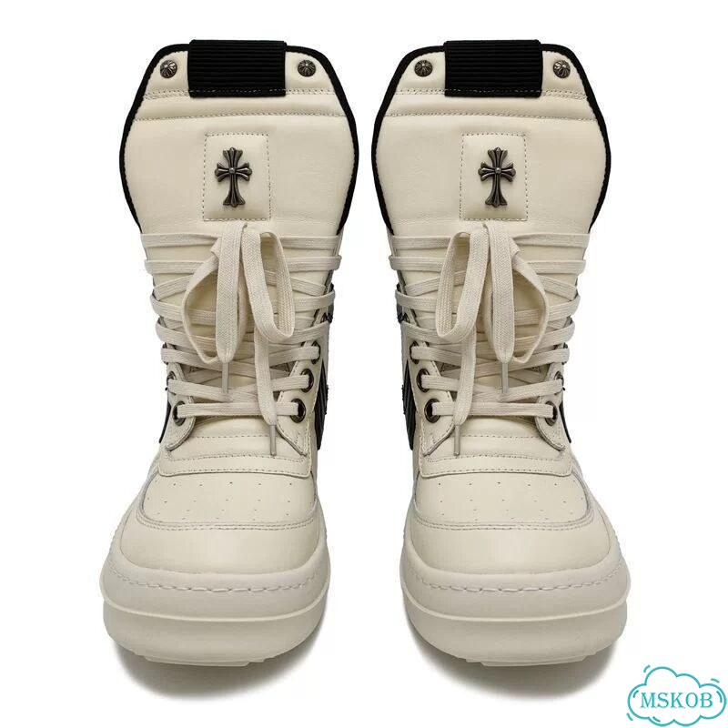 Кеды Rick Owens & Chrome Hearts low фото 8