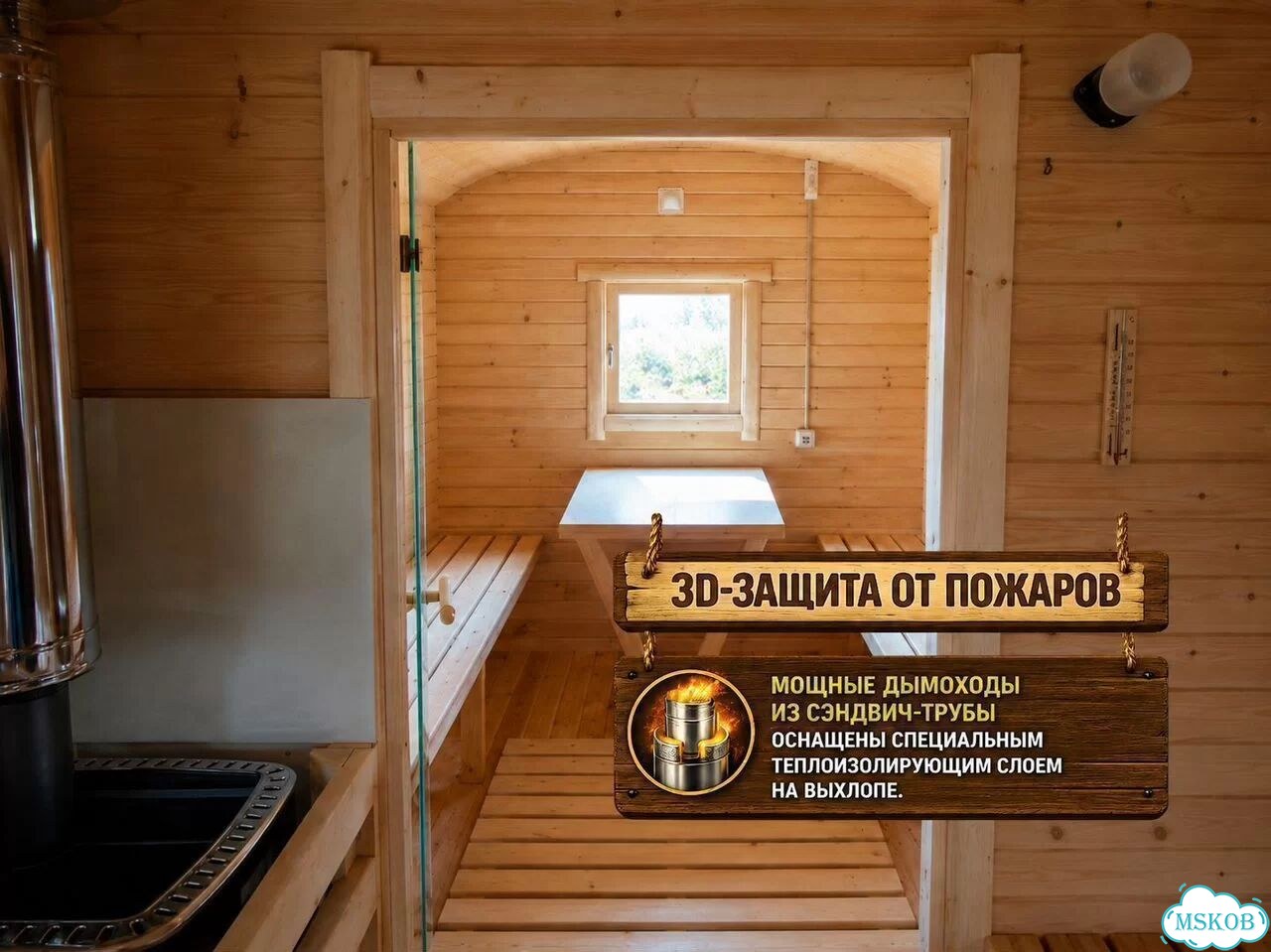 Баня Квадро 5м под ключ все включено фото 3