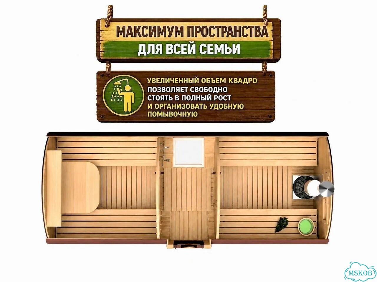 Баня Квадро 5м под ключ все включено фото 7