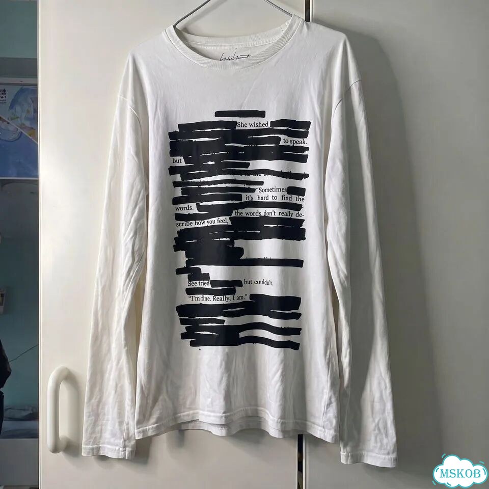 Лонгслив Yohji Yamamoto deleted items archived фото 1