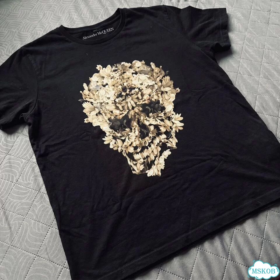 Футболка Alexander McQueen Floral Skull фото 1
