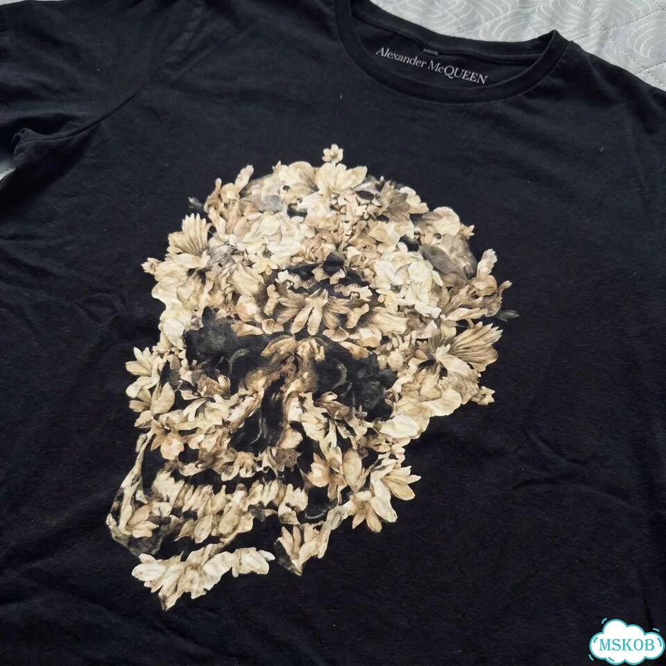 Футболка Alexander McQueen Floral Skull фото 2