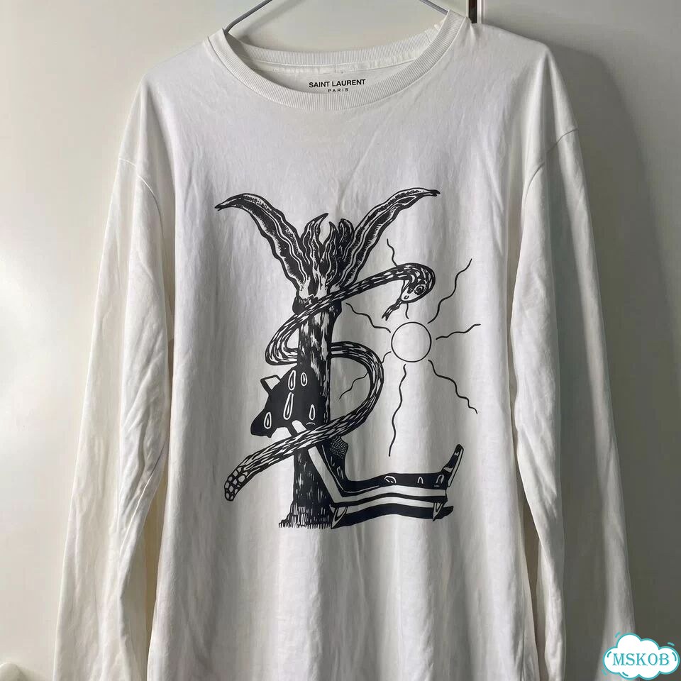 Лонгслив Saint Laurent Snake Sun фото 3