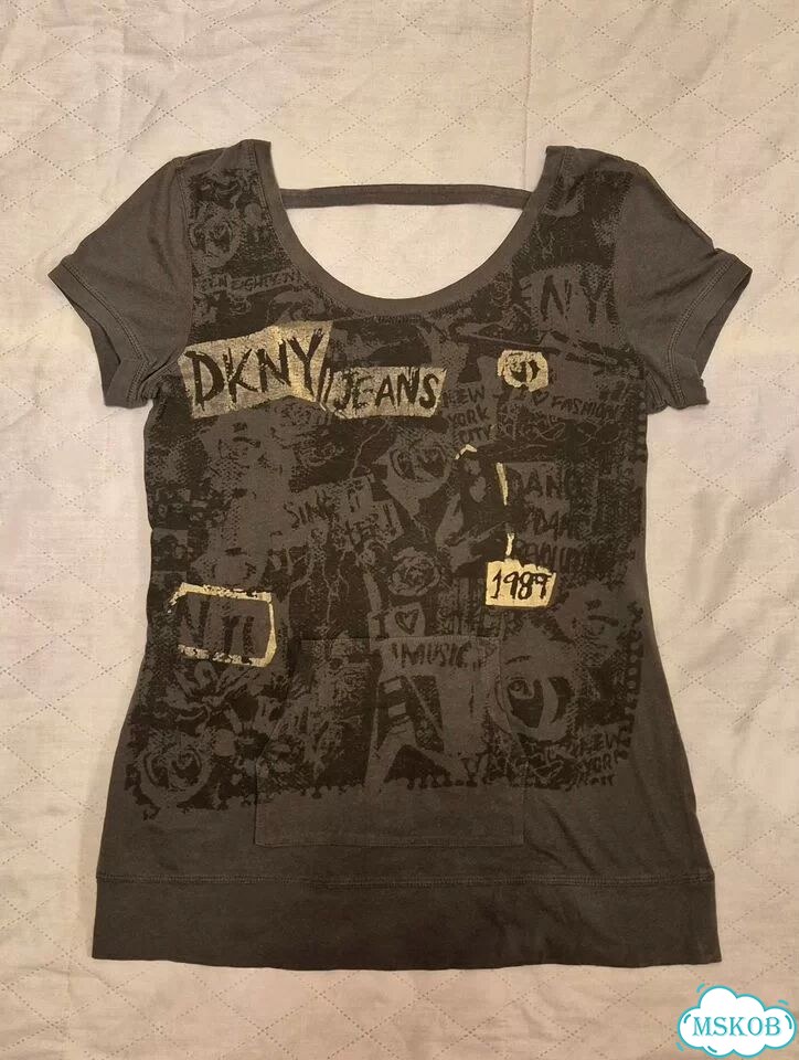 Футболка y2k dkny jeans фото 1
