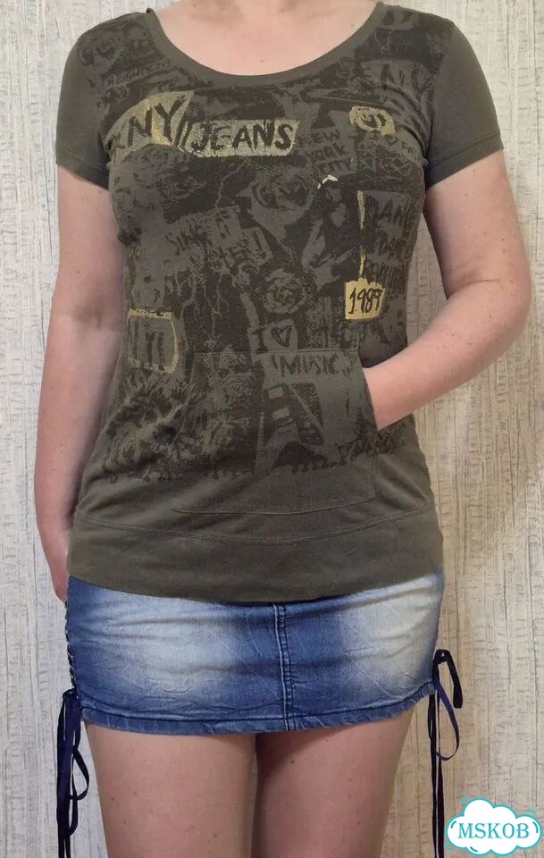 Футболка y2k dkny jeans фото 2