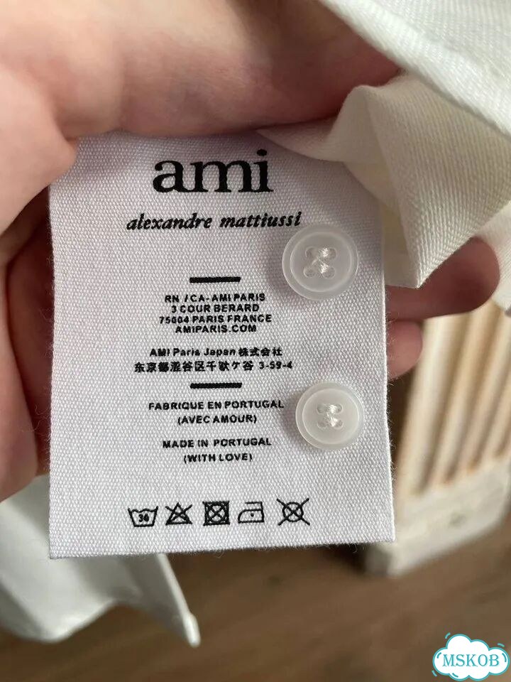 Рубашка Ami белый фото 5