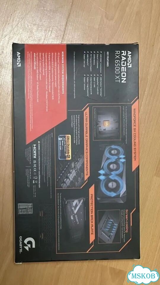 Видеокарта AMD RX6500xt фото 2